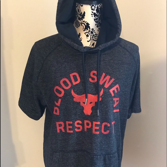blood sweat respect under armour hoodie